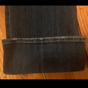 Medium wash 7 FAMK bootcut Flynt style jeans